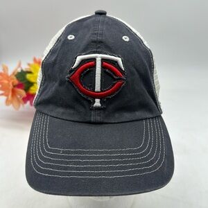 Minnesota Twins Baseball Black White Hat Adjustable HT5542D